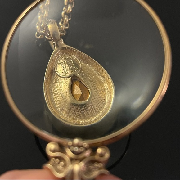 ✨Stunning VTG Givenchy Tear Rhinestone Necklace - Picture 3 of 3